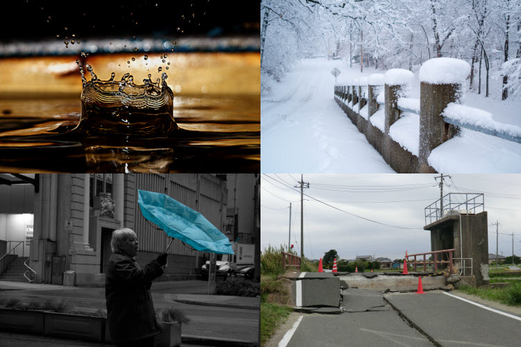 Povětrnostní vlivy - voda, sníh, vítr a zemětřesení